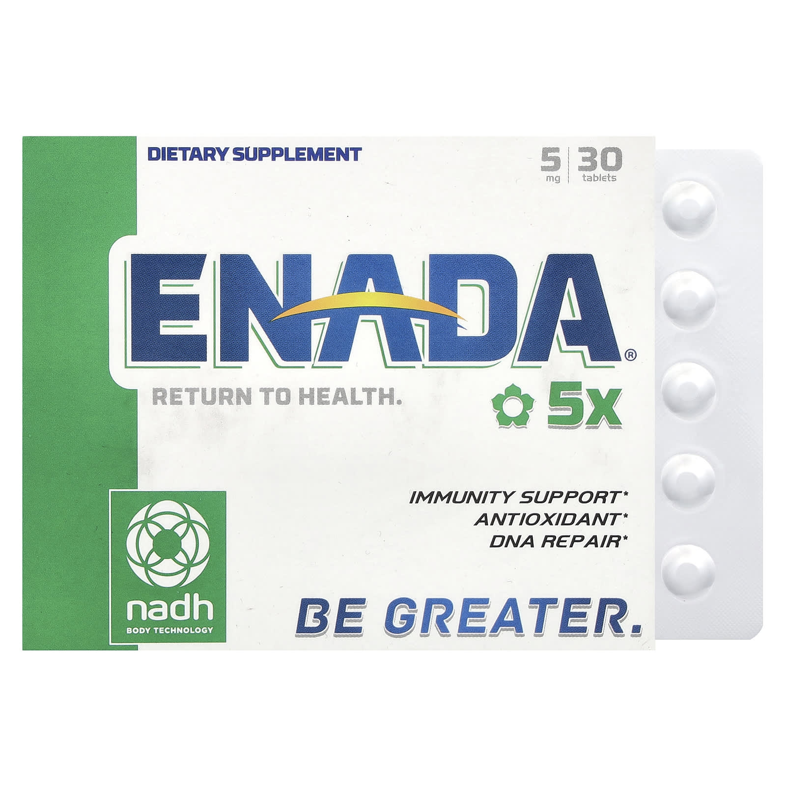 5x ENADA, 5 мг, 30 таблеток