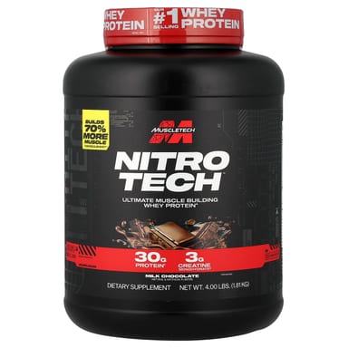 Сывороточный протеин MuscleTech Nitro-Tech™ Milk Chocolate, 1.81 кг