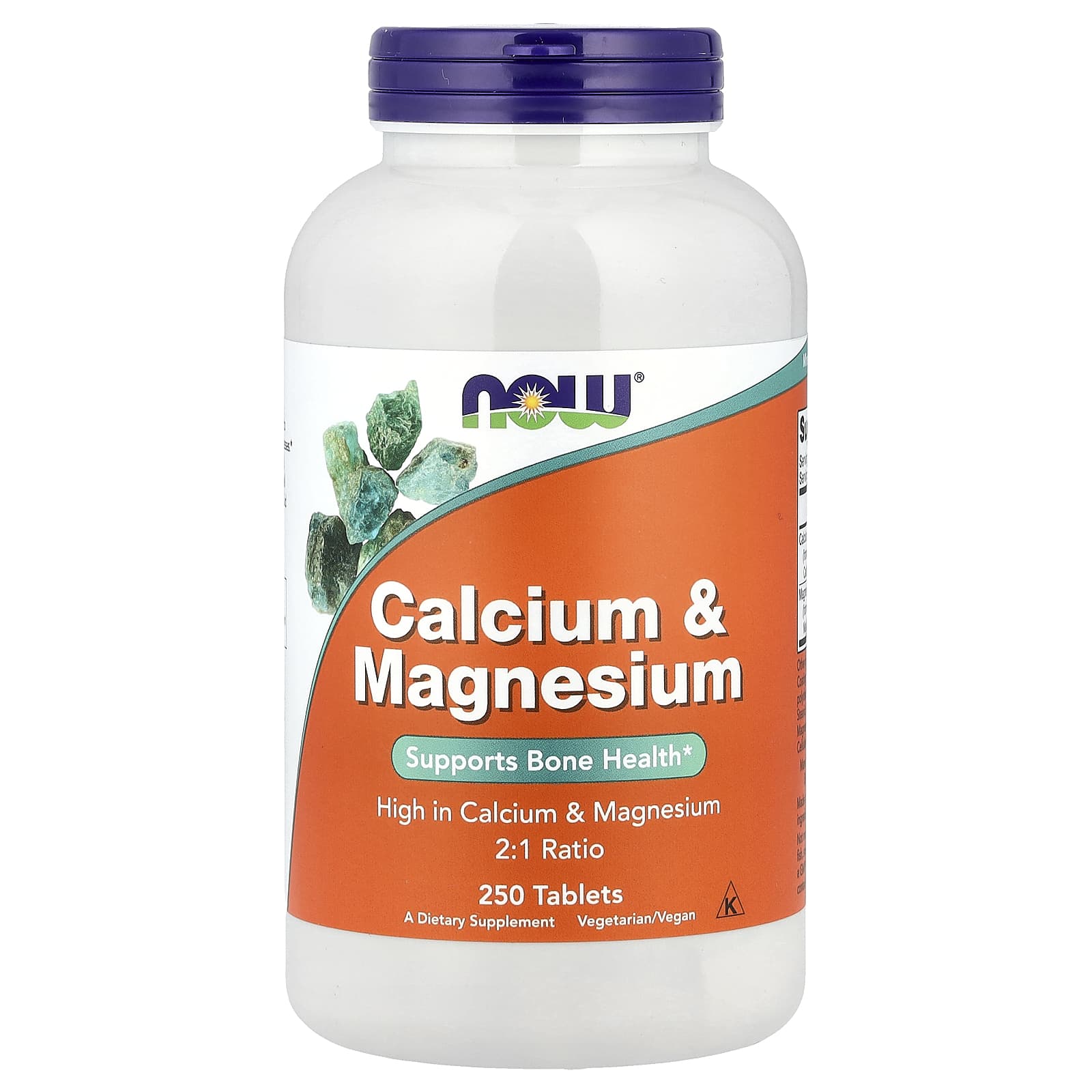 Магний NOW Foods Calcium &, 250 таблеток