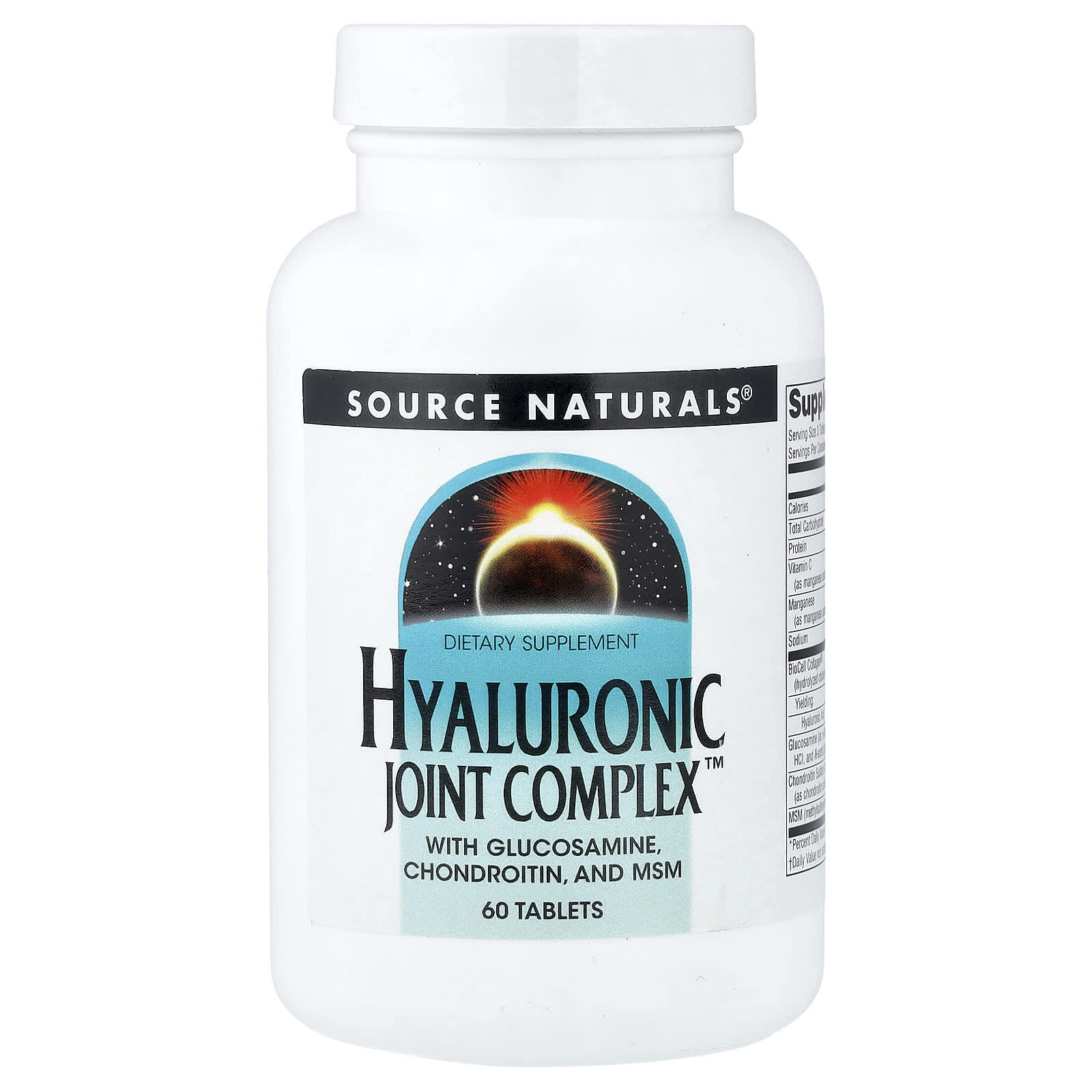 Комплекс Source Naturals Hyaluronic Joint™, 60 таблеток
