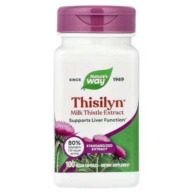 Расторопша Nature's Way Thisilyn® Extract, 175 мг, 100 растительных капсул