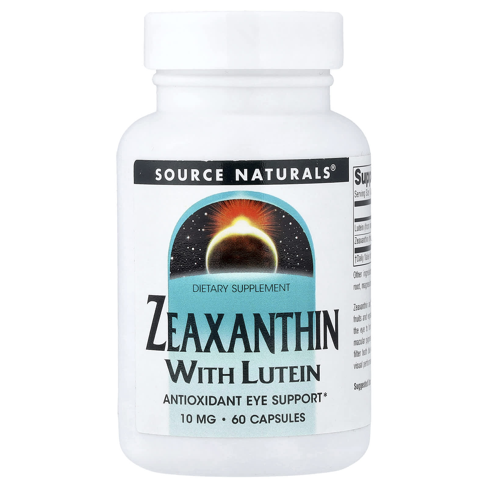 Зеаксантин Source Naturals With Lutein, 60 капсул