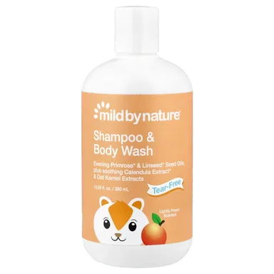 Фото товара: Детский шампунь Mild By Nature Tear-Free & Body Wash, аромат «персик», 380 мл