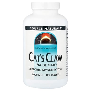 Кошачий коготь Source Naturals, 1000 мг, 120 таблеток