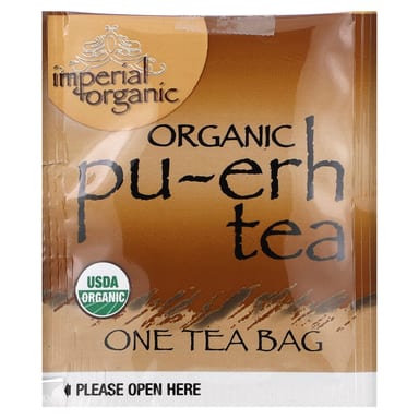 Чай Uncle Lee's Tea Imperial Organic Pu-erh, оттенок 18 Tea Bags, 32.4 г, чайные пакетики