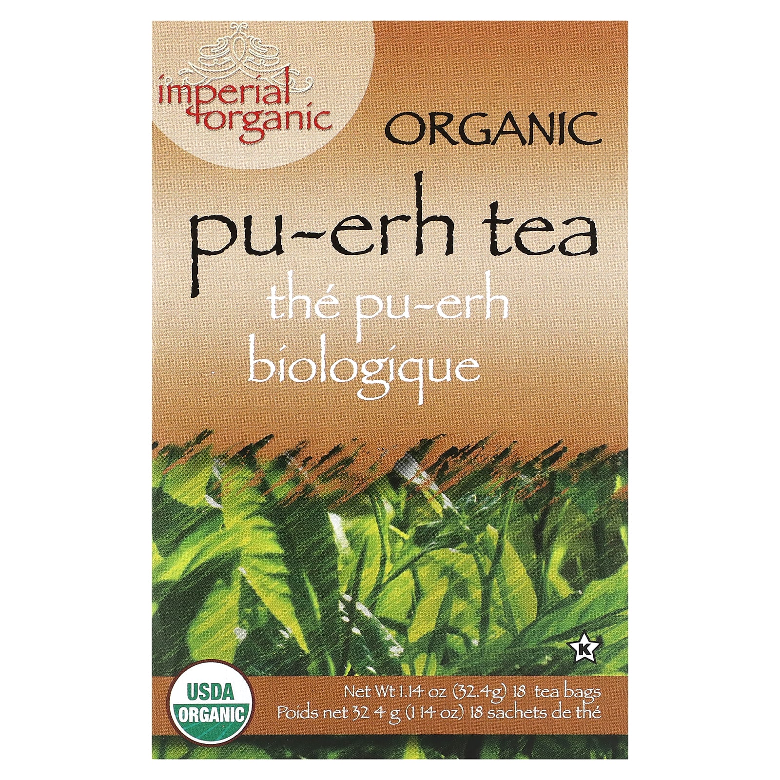 Чай Uncle Lee's Tea Imperial Organic Pu-erh, оттенок 18 Tea Bags, 32.4 г, чайные пакетики — фото 2