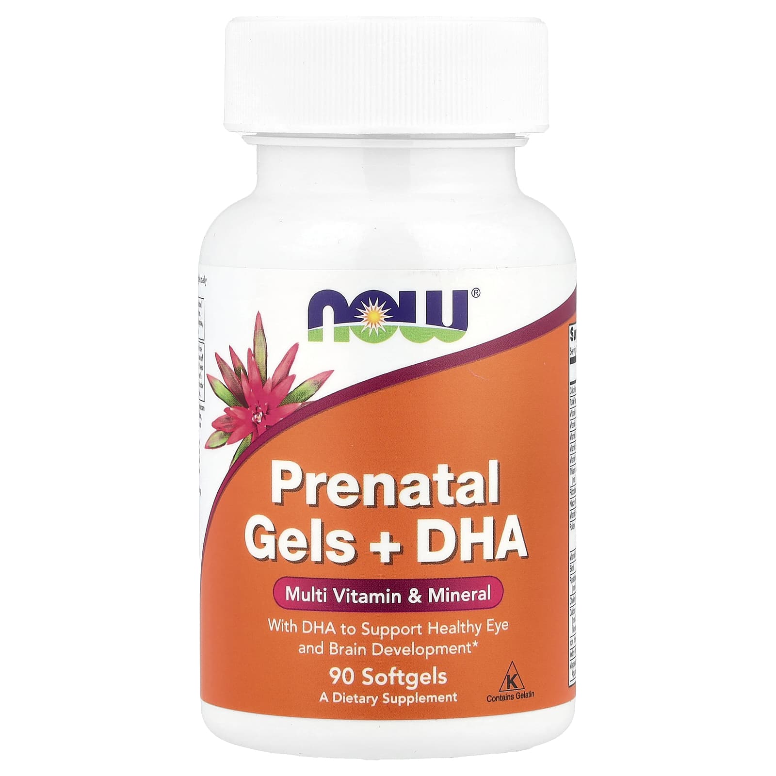 DHA NOW Foods Prenatal Gels , 90 мягких капсул