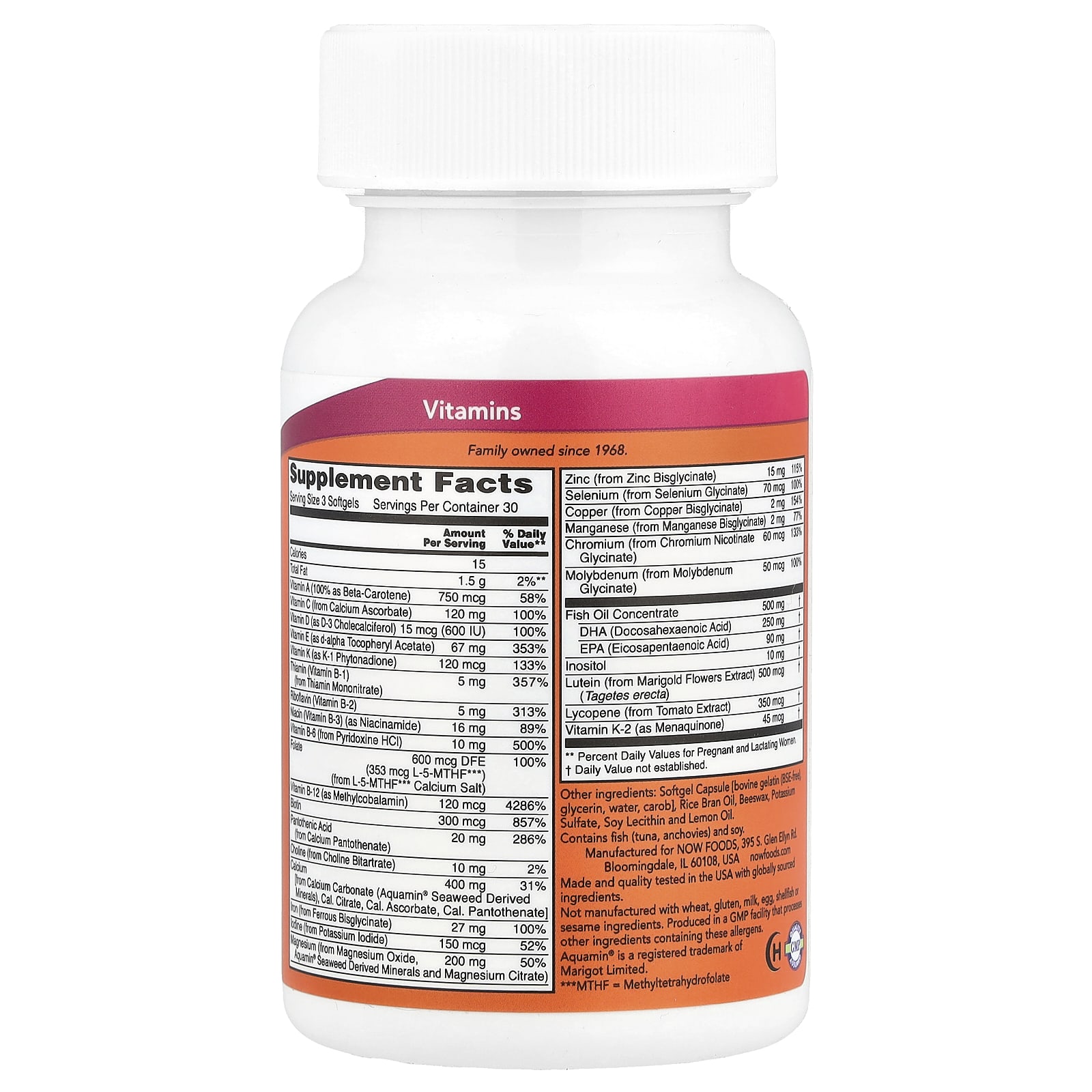 DHA NOW Foods Prenatal Gels , 90 мягких капсул — фото 2