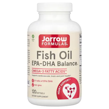 Фото товара: Рыбий жир Jarrow Formulas EPA-DHA Balance®, 120 мягких капсул