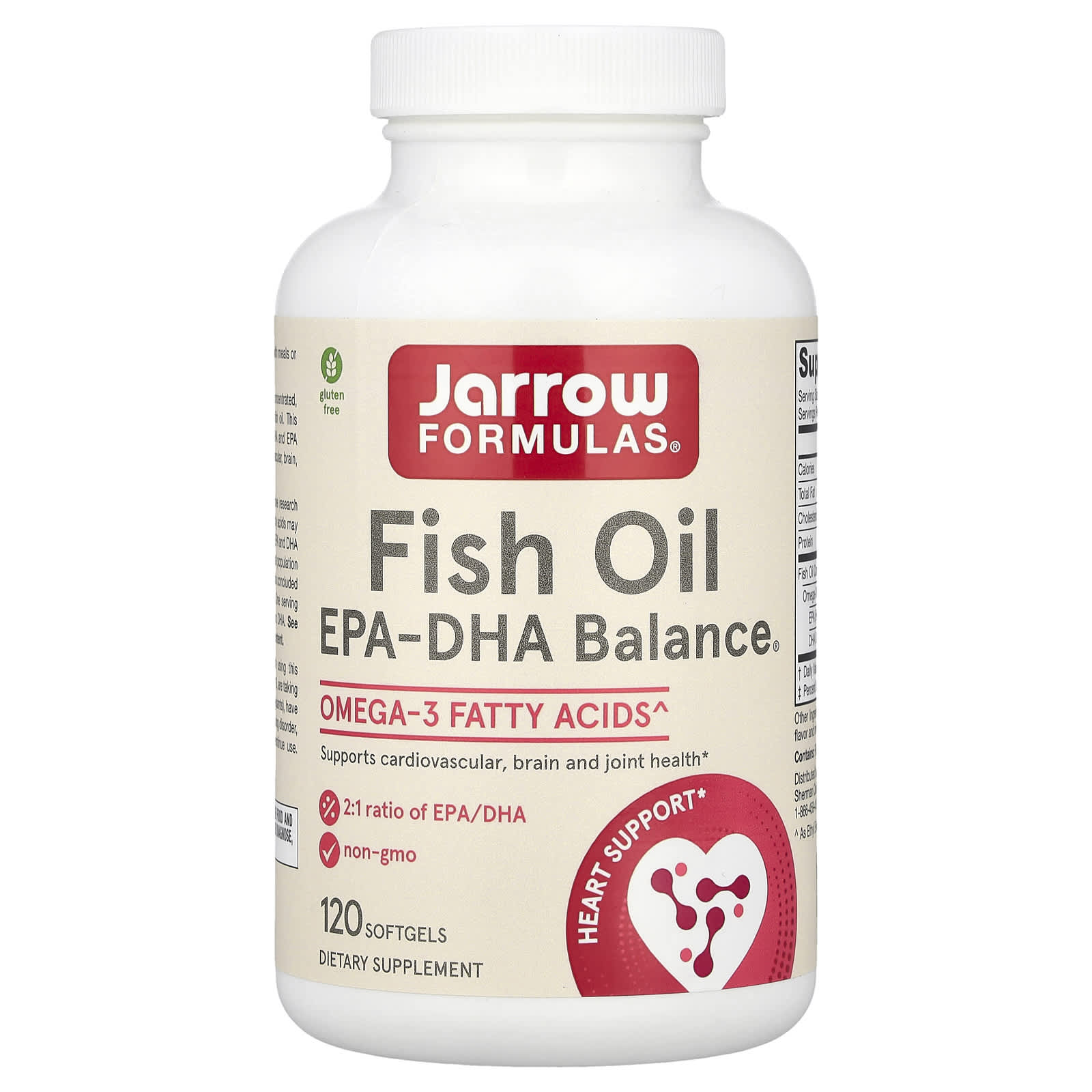 Рыбий жир Jarrow Formulas EPA-DHA Balance®, 120 мягких капсул