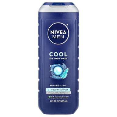 Гель для душа Nivea Men Cool 3 in 1 Menthol & Yuzu, 500 мл