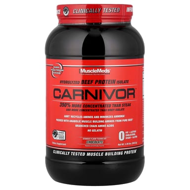 Шоколад MuscleMeds Carnivor™ Hydrolyzed Beef Protein Isolate, 949.2 г