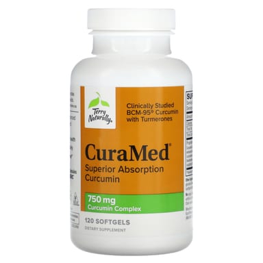 Куркумин Terry Naturally CuraMed Superior Absorption, 750 мг, 120 мягких капсул