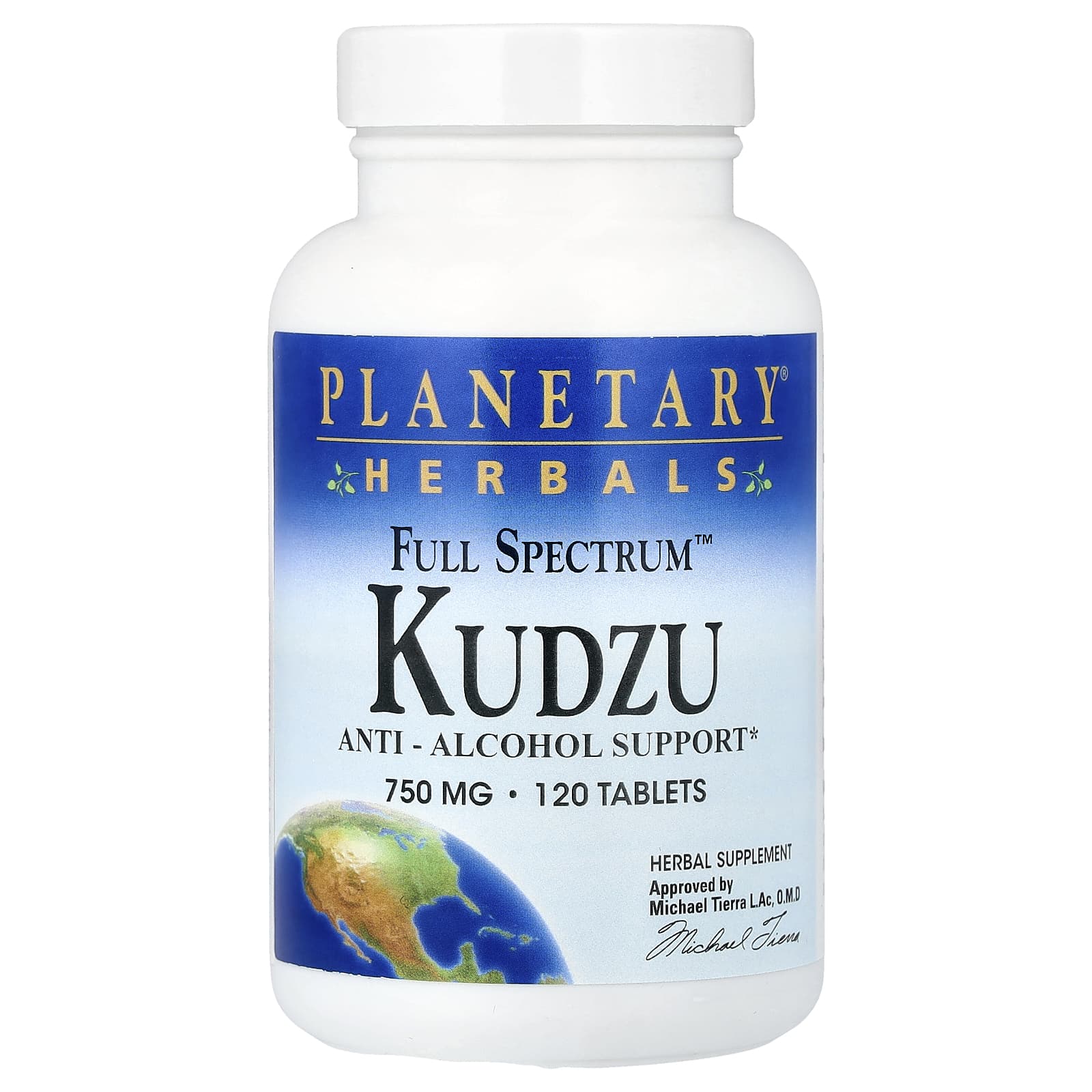 Кудзу Full Spectrum™ Planetary Herbals, 120 таблеток