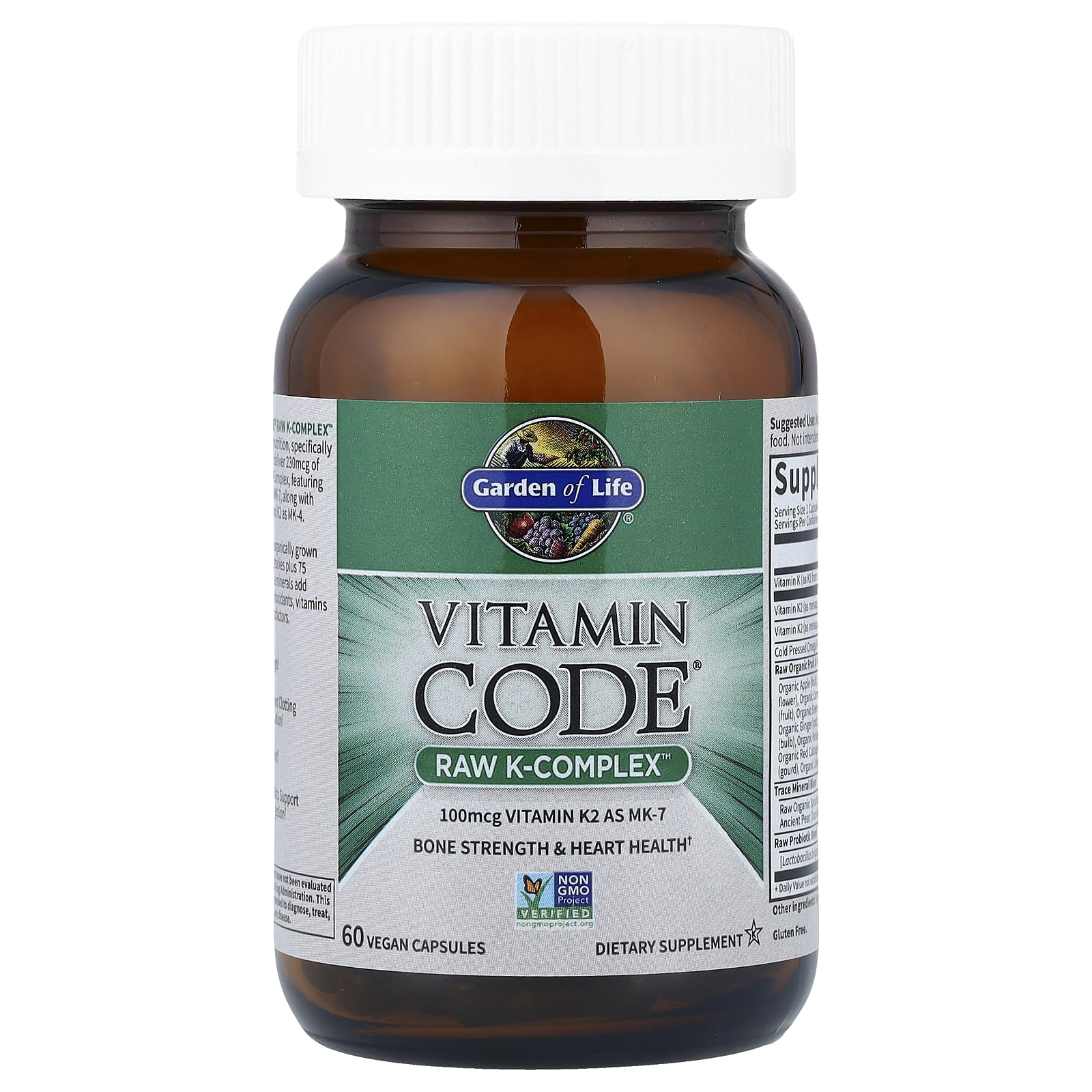 Комплекс Garden of Life Vitamin Code® RAW K-™, 60 растительных капсул