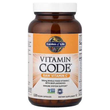 Витамин C Garden of Life Vitamin Code® RAW™, 120 растительных капсул