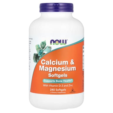 Магний NOW Foods Calcium &, 240 мягких капсул