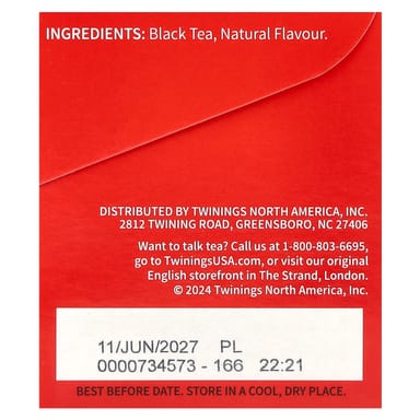 Чай Twinings Flavored Black Christmas, оттенок 20 Tea Bags, 40 г, чайные пакетики