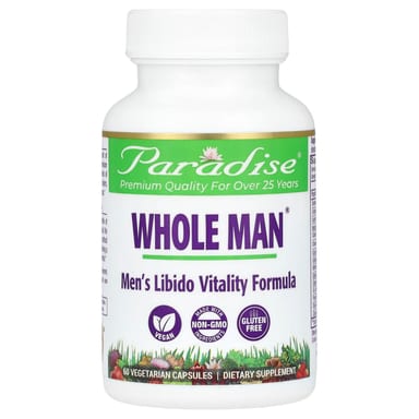 Комплекс Paradise Herbs Whole Man Men's Libido Vitality, 60 растительных капсул