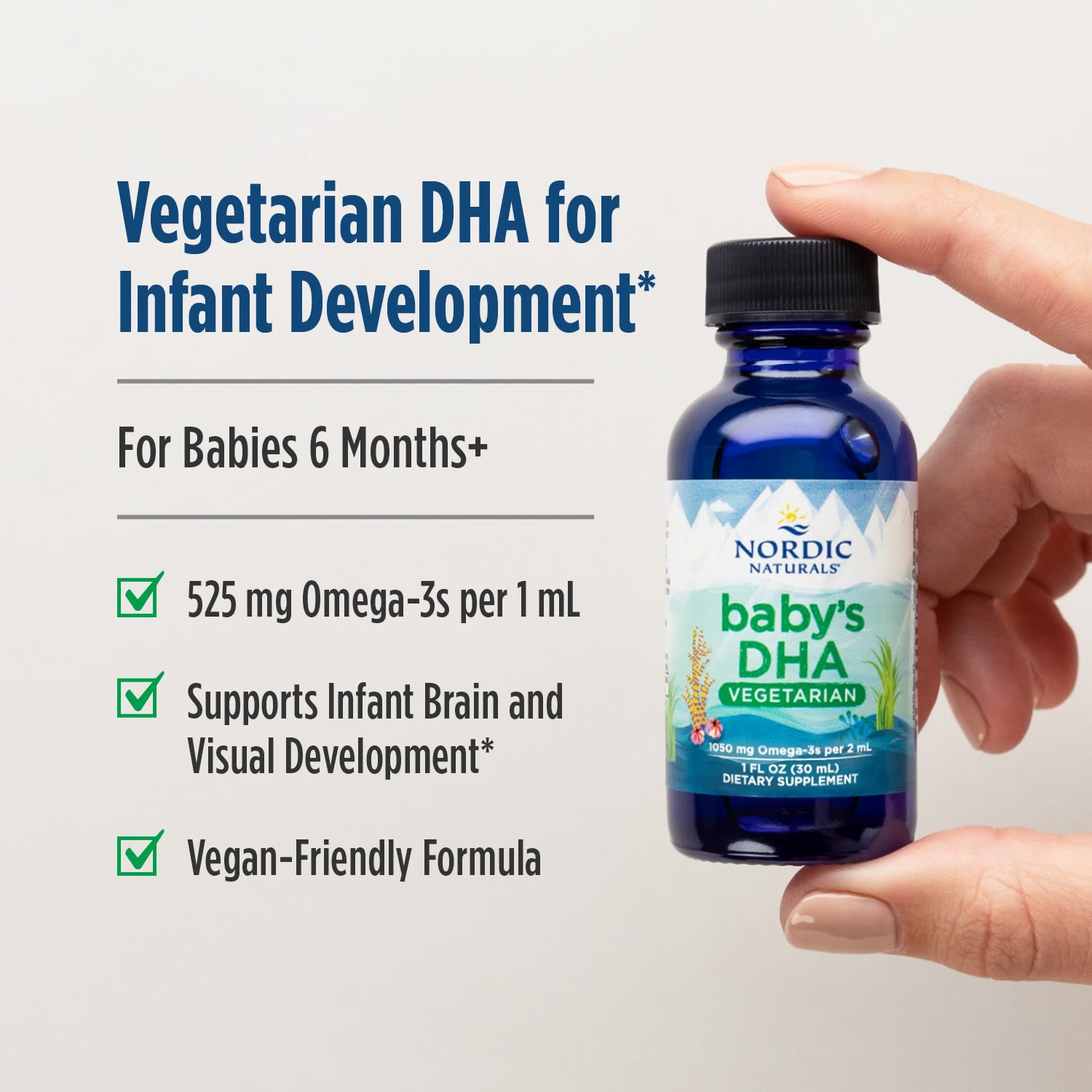 DHA Nordic Naturals Baby's Vegetarian, 30 мл — фото 2