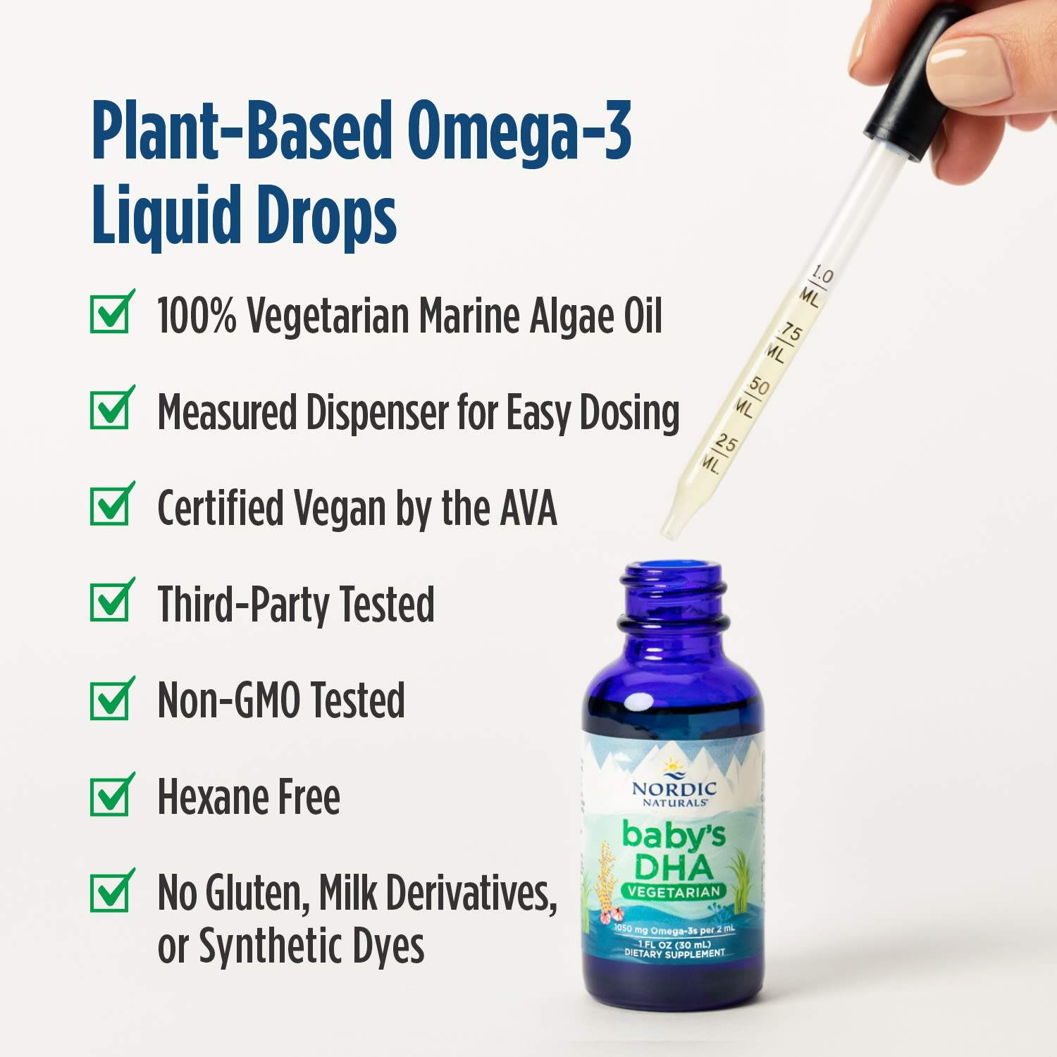DHA Nordic Naturals Baby's Vegetarian, 30 мл — фото 3