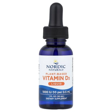 Витамин D3 Nordic Naturals Plant-Based Liquid Great Apple, 25 мкг (1000 МЕ), 30 мл, жидкая форма