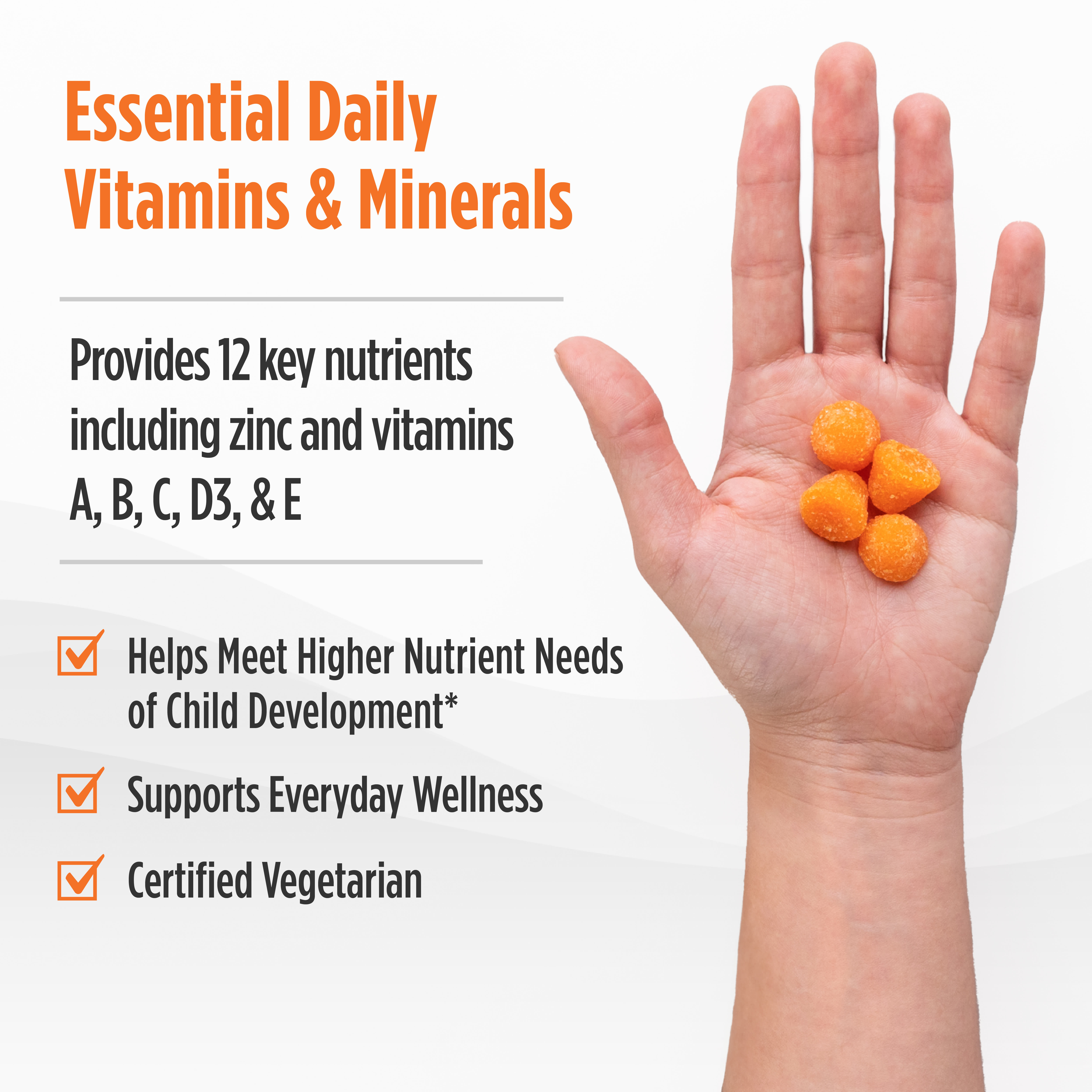 Мультивитамины Nordic Naturals Nordic Berries Gummies Ages 3+ Orange Lemon 200 Gummy Berries, жевательные пастилки — фото 3