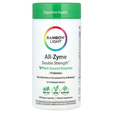 Ферментный комплекс All-Zyme Rainbow Light All-Zyme™, 180 растительных капсул