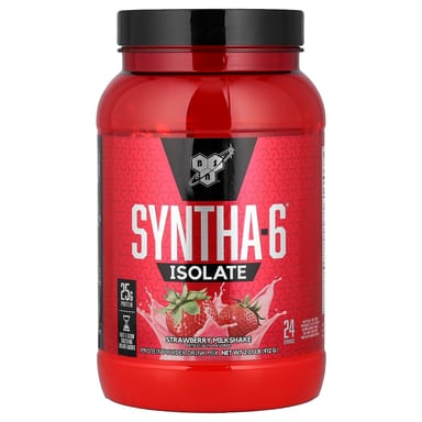 Протеиновый порошок BSN Syntha-6® Isolate Drink Mix Strawberry Milkshake, 912 г, смесь для напитка