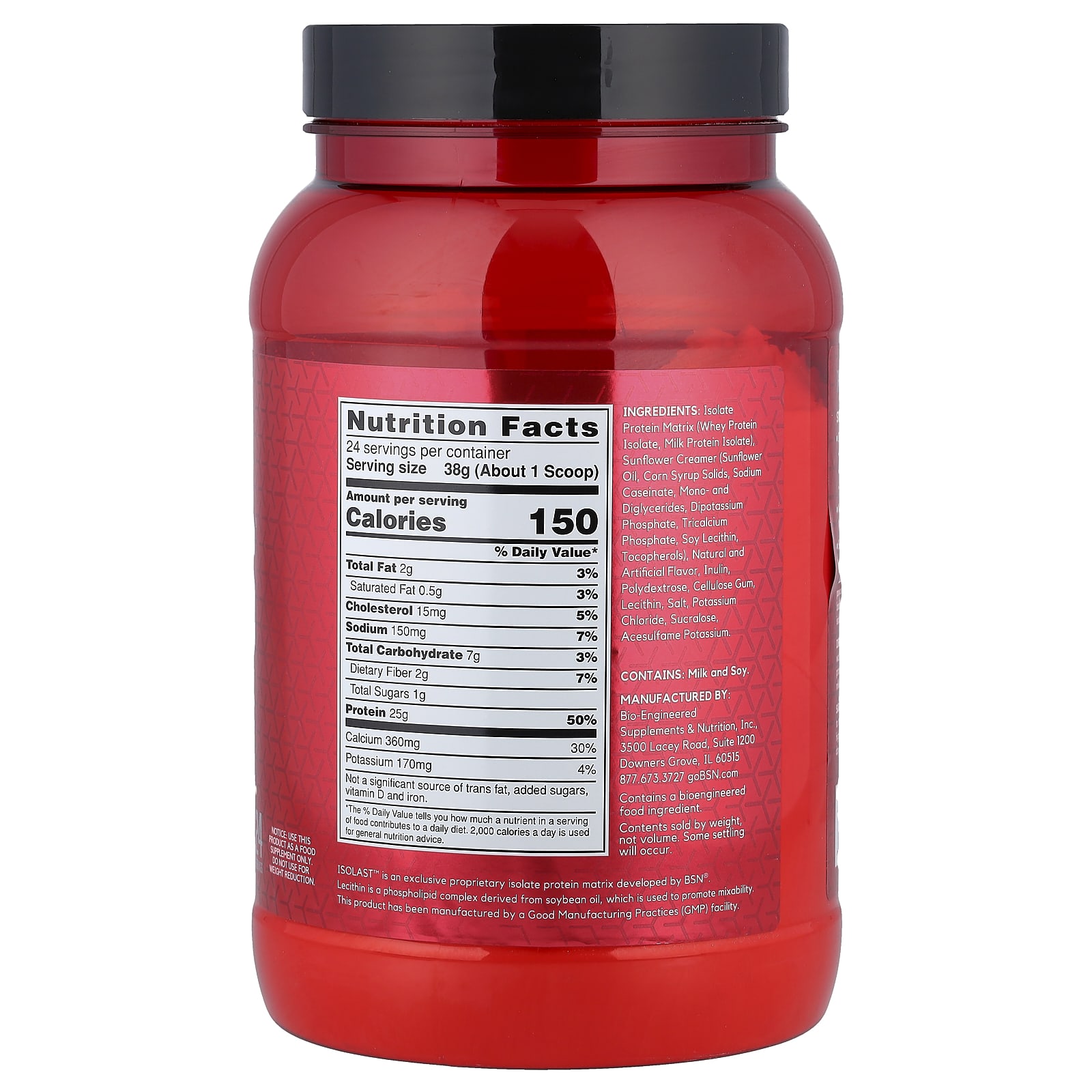 Протеиновый порошок BSN Syntha-6® Isolate Drink Mix Vanilla Ice Cream, 912 г, смесь для напитка — фото 2