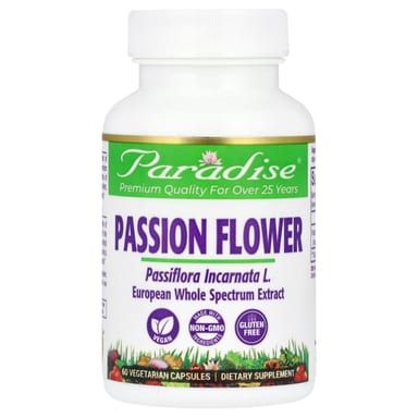 Пассифлора Paradise Herbs, 250 мг, 60 растительных капсул