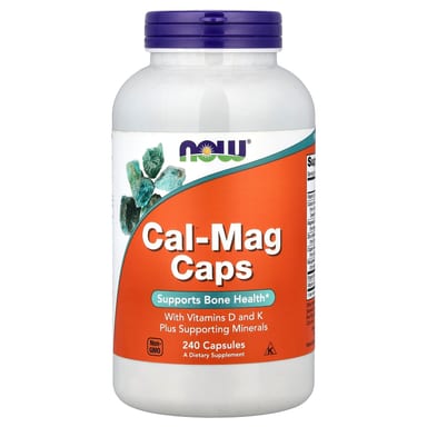 Витамины NOW Foods Cal-Mag Caps with D and K, 240 капсул