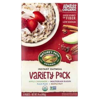 Овсянка Nature's Path Organic Instant Variety Pack 8 Packets, 400 г, саше