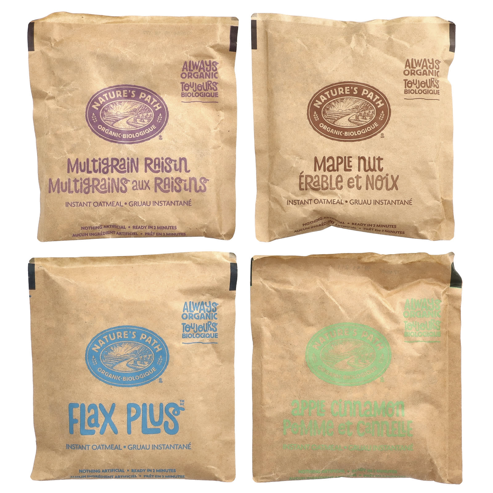 Овсянка Nature's Path Organic Instant Variety Pack 8 Packets, 400 г, саше — фото 3
