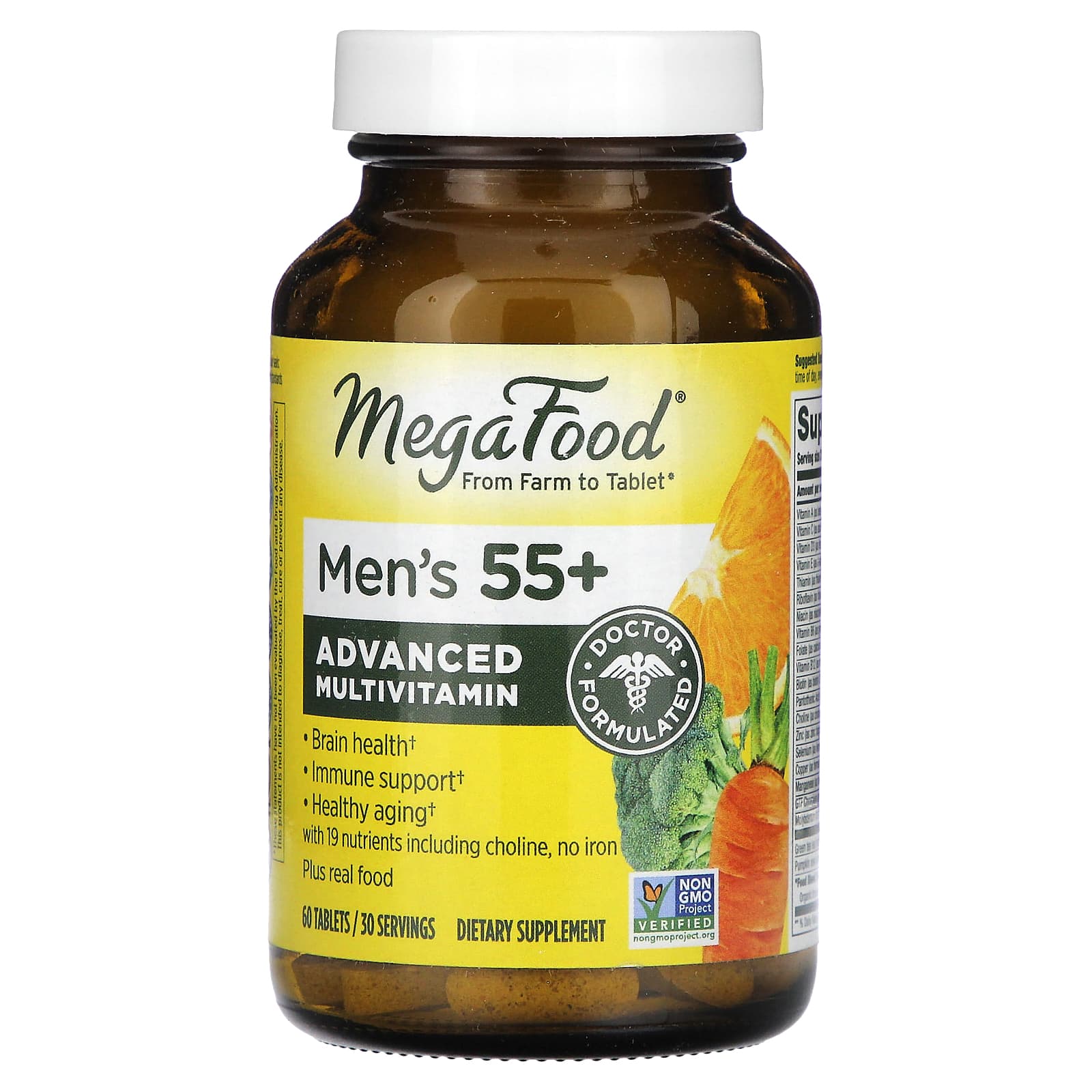 Мультивитамины MegaFood Men's 55+ Advanced, 60 таблеток