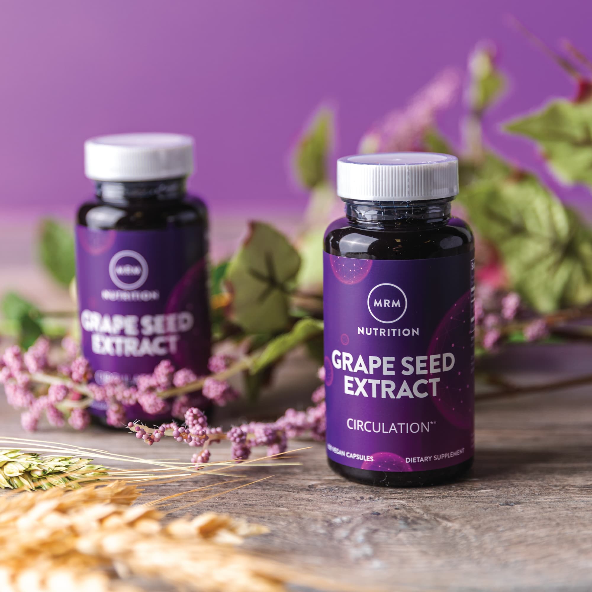 Экстракт виноградных косточек MRM Nutrition, вкус Grape Seed Extract, 120 мг, 100 растительных капсул — фото 4