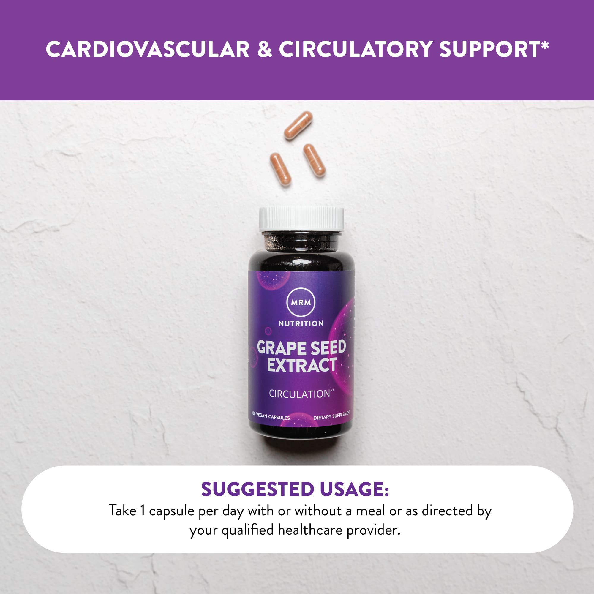 Экстракт виноградных косточек MRM Nutrition, вкус Grape Seed Extract, 120 мг, 100 растительных капсул — фото 5