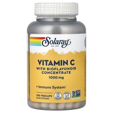 Витамин C Solaray with Bioflavonoid Concentrate, 100 растительных капсул