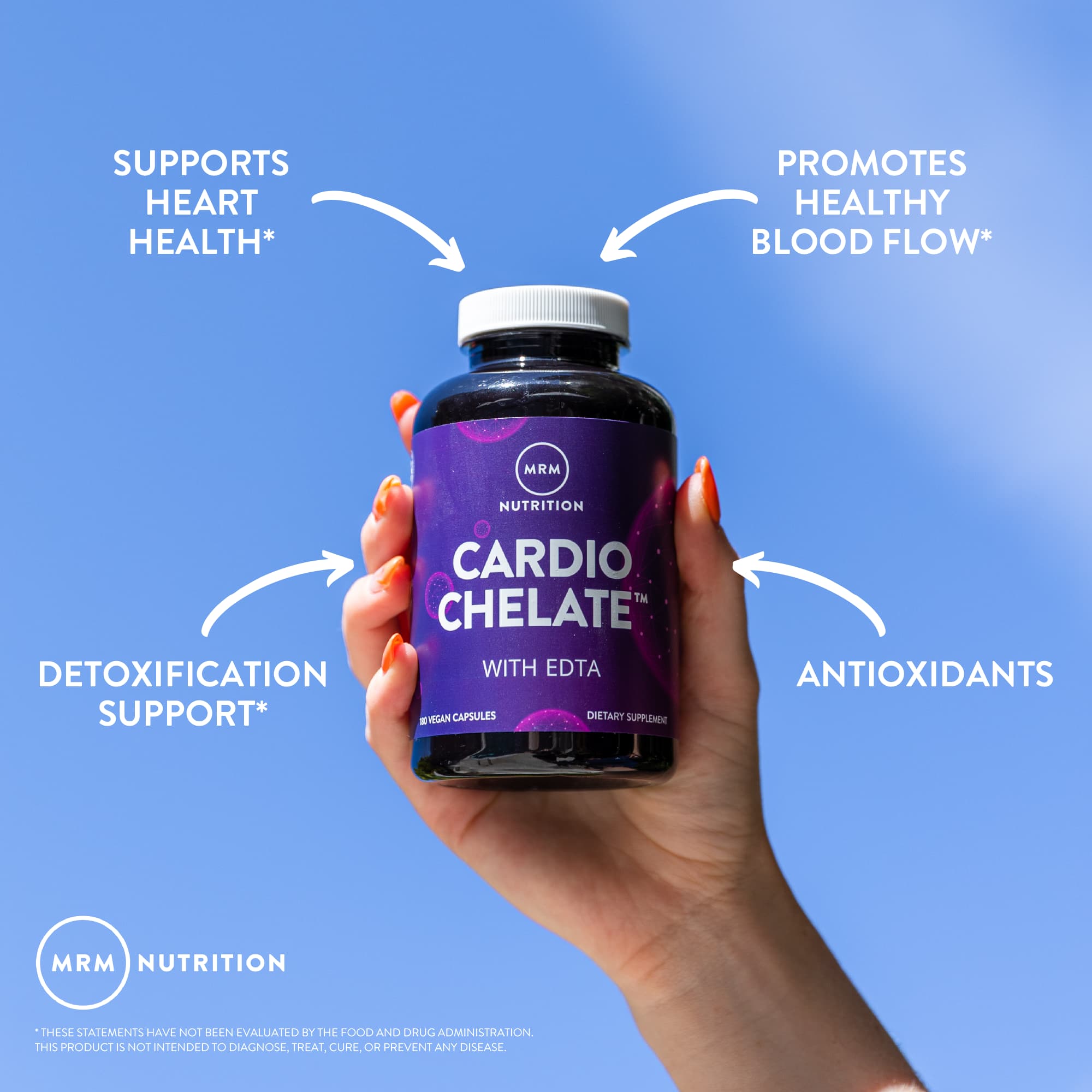 Комплекс Cardio Chelate с EDTA MRM Nutrition Cardio Chelate™ with EDTA, 180 растительных капсул — фото 4