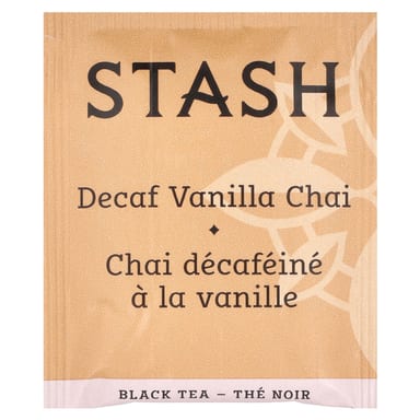 Чай Stash Tea Black Decaf Vanilla Chai, оттенок 18 Tea Bags, 36 г, чайные пакетики