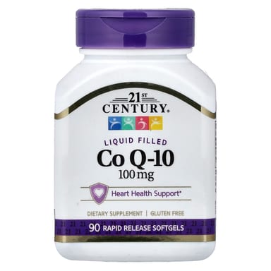 Коэнзим Q10 21st Century Liquid Filled 90 Rapid Release, 100 мг, мягкие капсулы