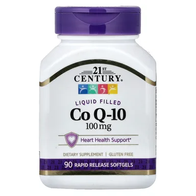 Фото товара: Коэнзим Q10 21st Century Liquid Filled 90 Rapid Release, 100 мг, мягкие капсулы