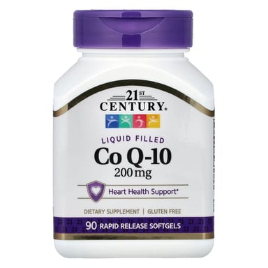 Коэнзим Q10 21st Century Liquid Filled 90 Rapid Release, 200 мг, мягкие капсулы