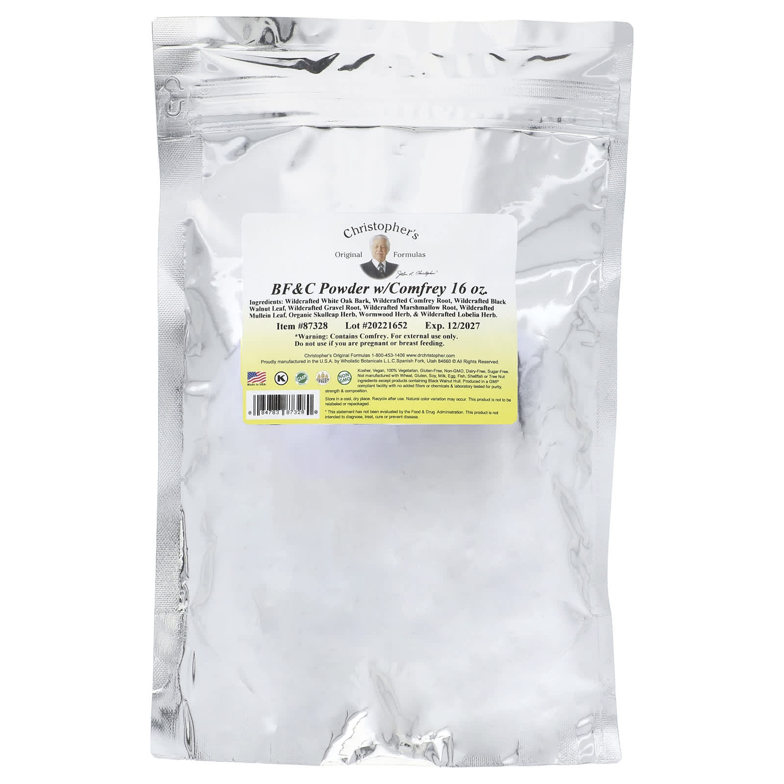 Порошок Christopher's Original Formulas BF & C w/Comfrey, 16 унций