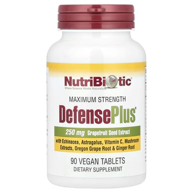 Комплекс DefensePlus NutriBiotic® Maximum Strength 90 Vegan Tablets, таблетки