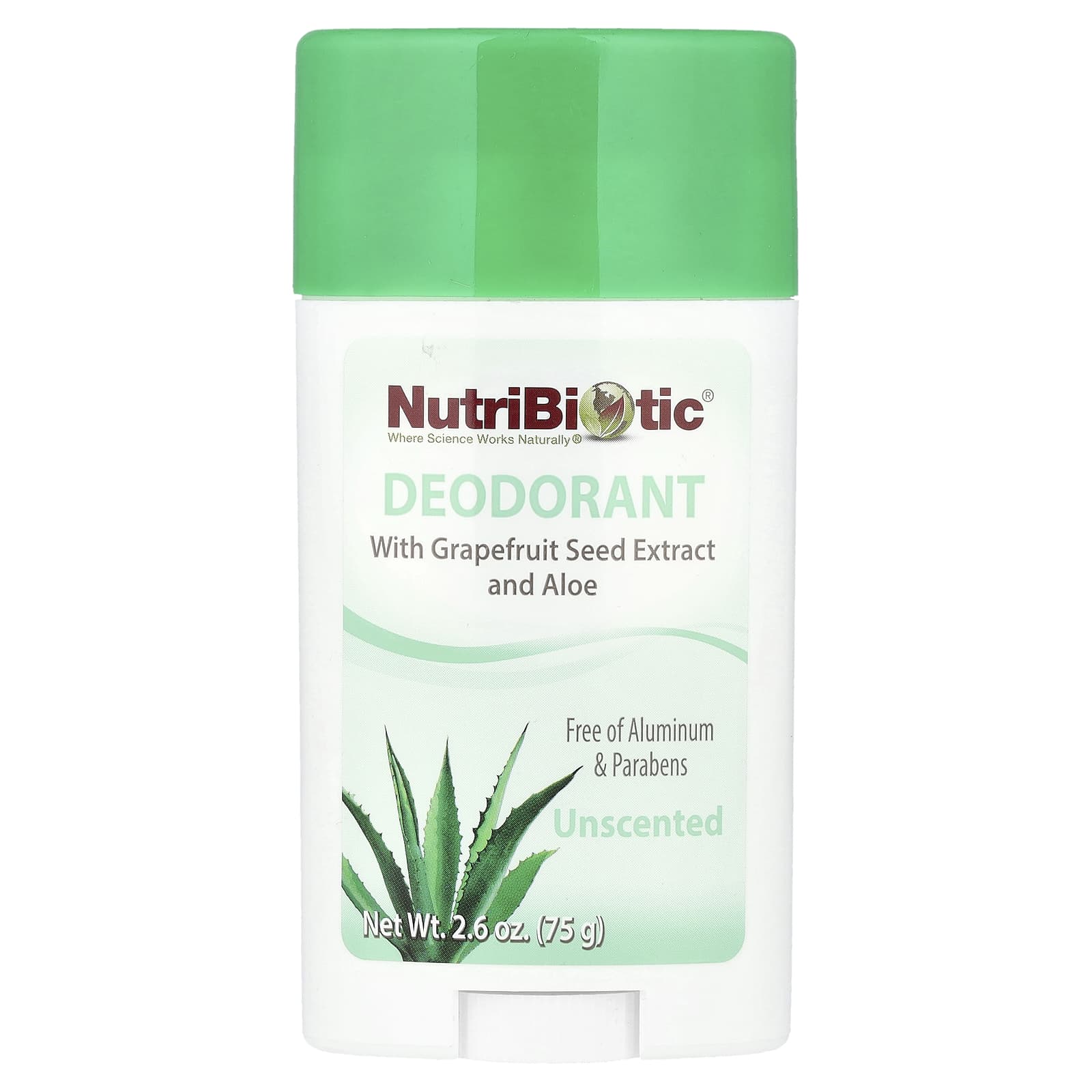 Дезодорант NutriBiotic, без отдушки, 75 г