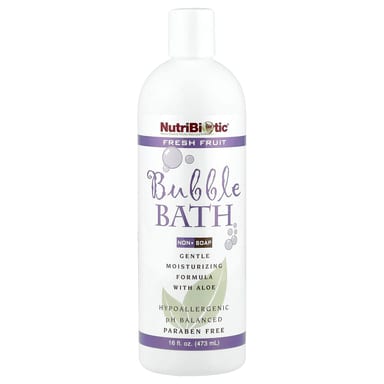 Средство для ванны NutriBiotic Non-Soap Fresh Fruit, пена для ванны, 473 мл