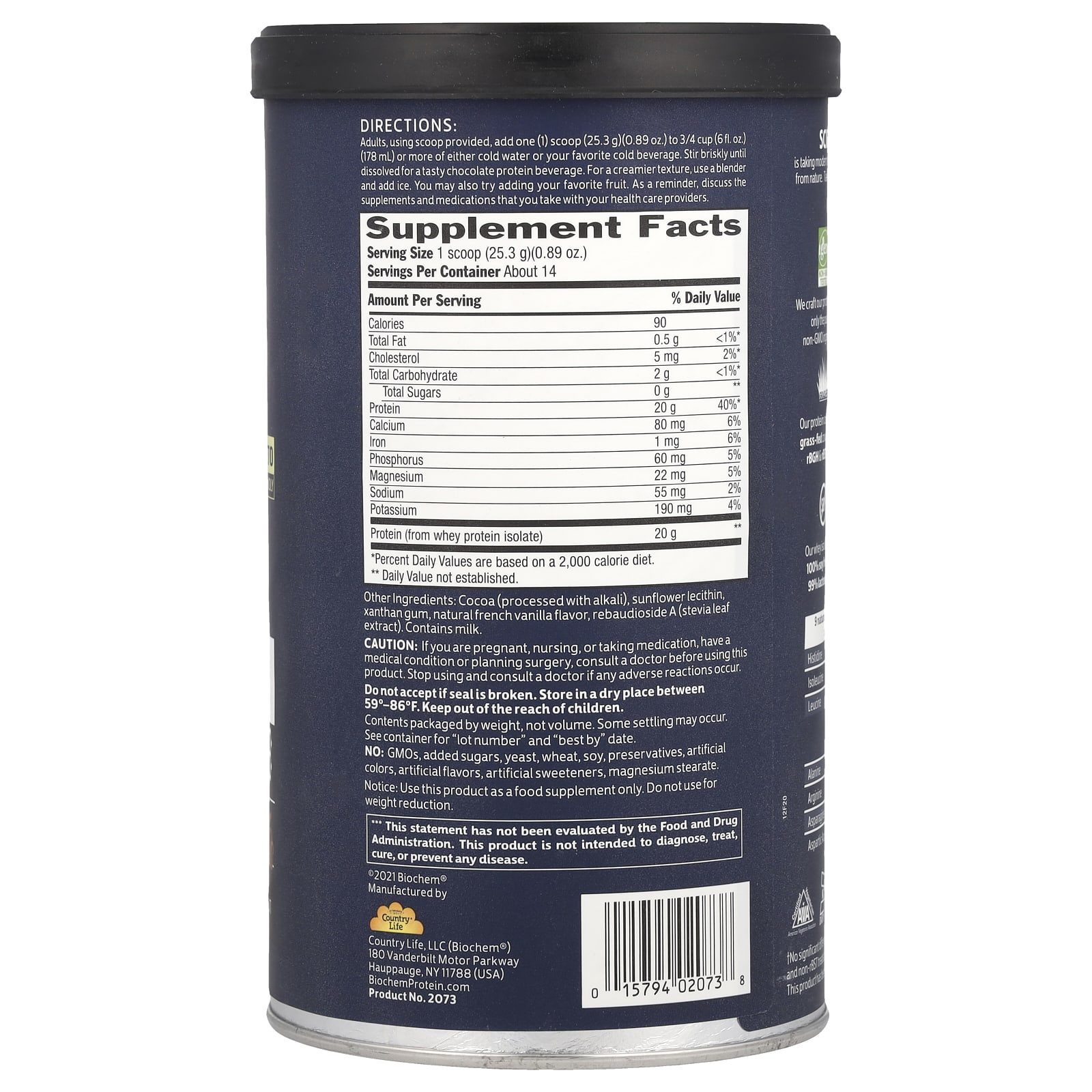 Шоколад Biochem 100% Whey Isolate Protein, 355 г — фото 2