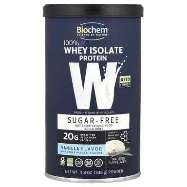 Фото товара: Протеин Biochem 100% Whey Isolate, вкус «ваниль», 336 г