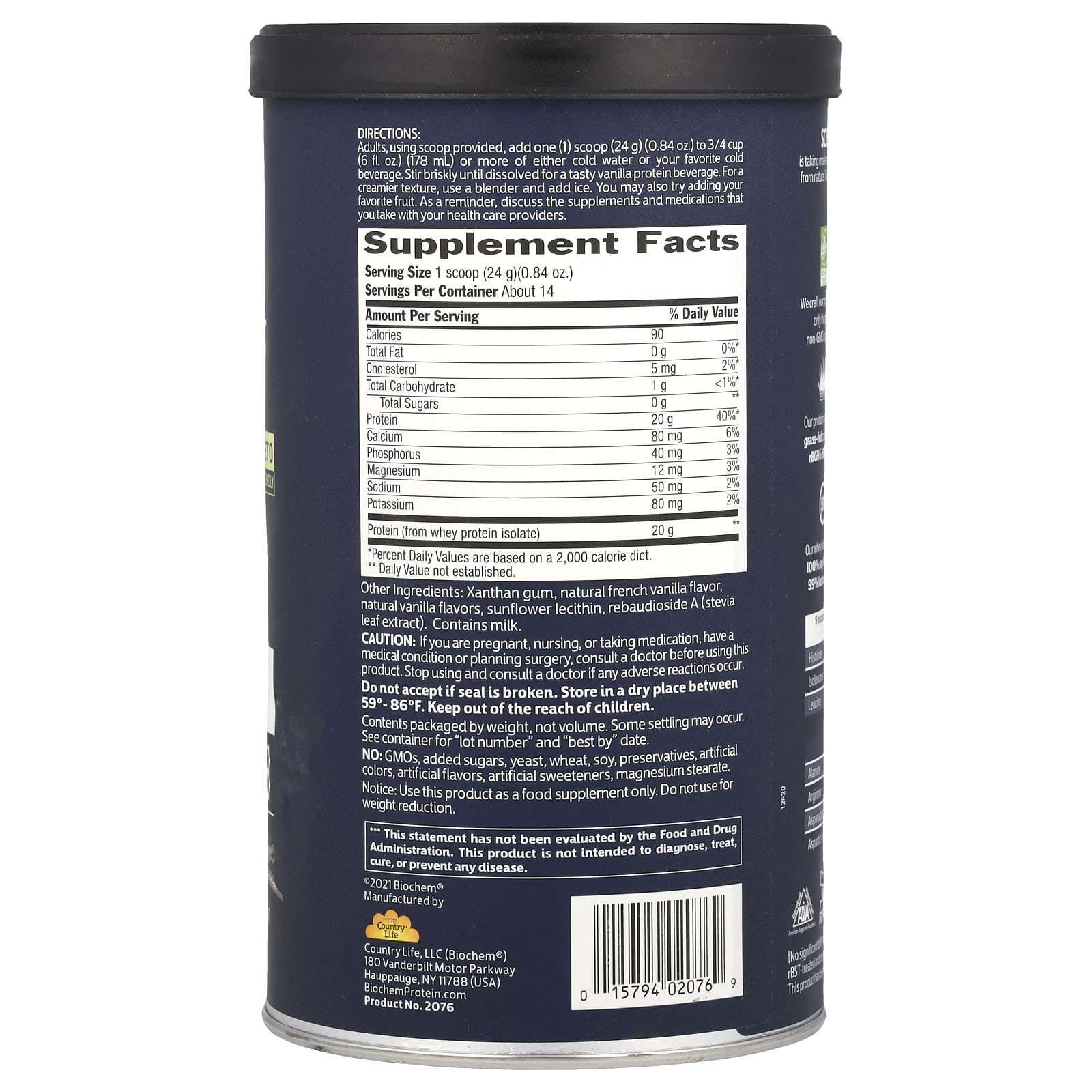 Протеин Biochem 100% Whey Isolate, вкус Vanilla, 336 г — фото 2